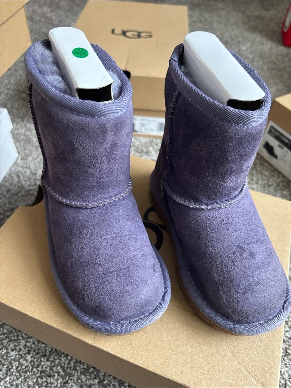 UGG classic Short Suede Boots in purple
